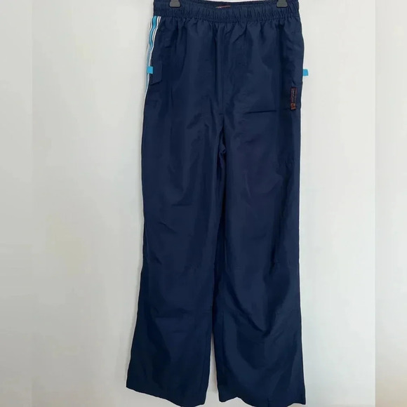 West coast blue  stripes athletic windbraker pants size small - Picture 2 of 9